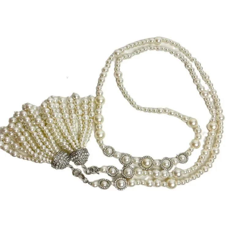 Bilandi Modern Jewelry Temperament Simulated Pearl Tassel Necklace For Women Wedding Gifts Delicate Accessories250108
