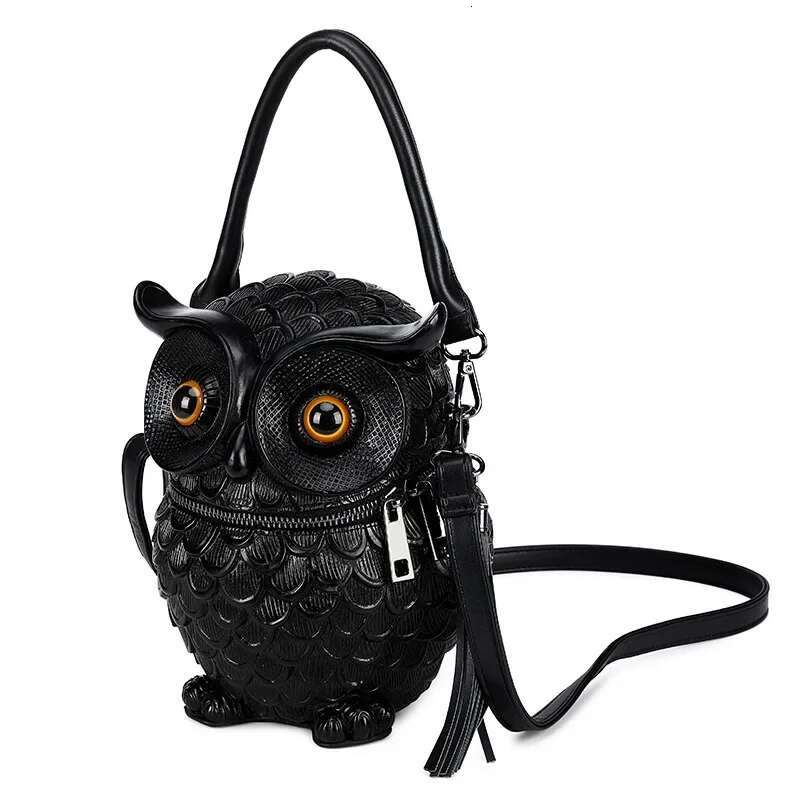 Casual 3D Owl Leather Women Shoulder For Female Daily Travel Fashion Women's Daypack Bag Girls Crossbody Cosmetic Bags
