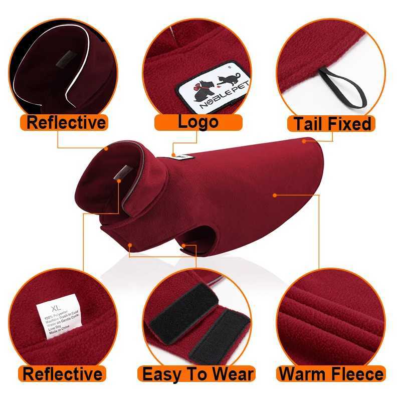 Reflective Big Dog Clothes Dog Coats Soft Fleece Jacket Winter Warm Pet Jackets For Small Large Dogs Puppy Clothes Pets ClothingXJ250109
