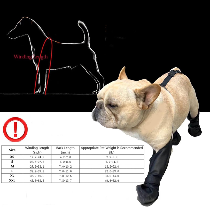 Leggings Dog Boots Anti-Slip Dog Shoes Reflective Dog Boots & Paw Protectors for Small Medium Dogs Dirty Proof Dog Outdoor Walking Booties with Auxili