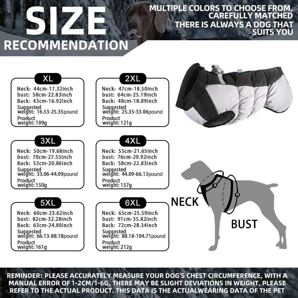 Large Dog Jacket Waterproof Dog Clothing Medium and Large Dog Winter Pet Clothing Labrador Coat Labrador German Shepherd VestXJ250109