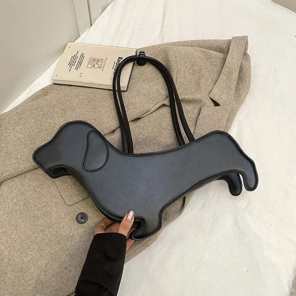Women's Bags handbag Cartoon Dog Shaped Shoulder PU Leather Handbag Unique Novelty Purse Designer Evening Party Bag for Women Girls