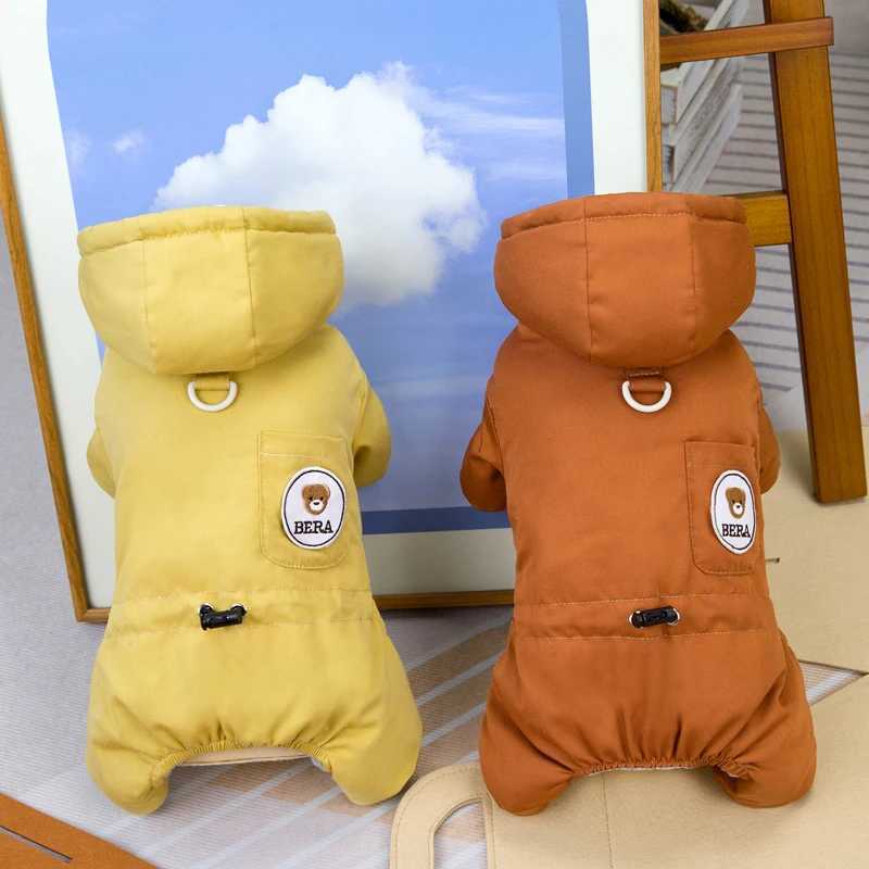 Winter Dog Overalls Windproof Warm Pet Jumpsuits Cotton Clothes for Small Dogs Poodle Maltese Coat French Bulldog Puppy OnesiesXJ250109