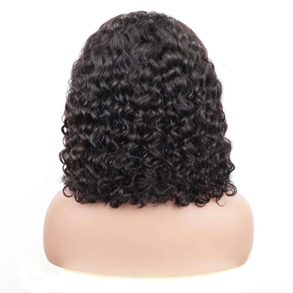 Wear And Glueless Hair Wig Brazilian Water Wave Short Bob 4X4 Lace Closure Pre Plucked Human Wigs Ready To Go