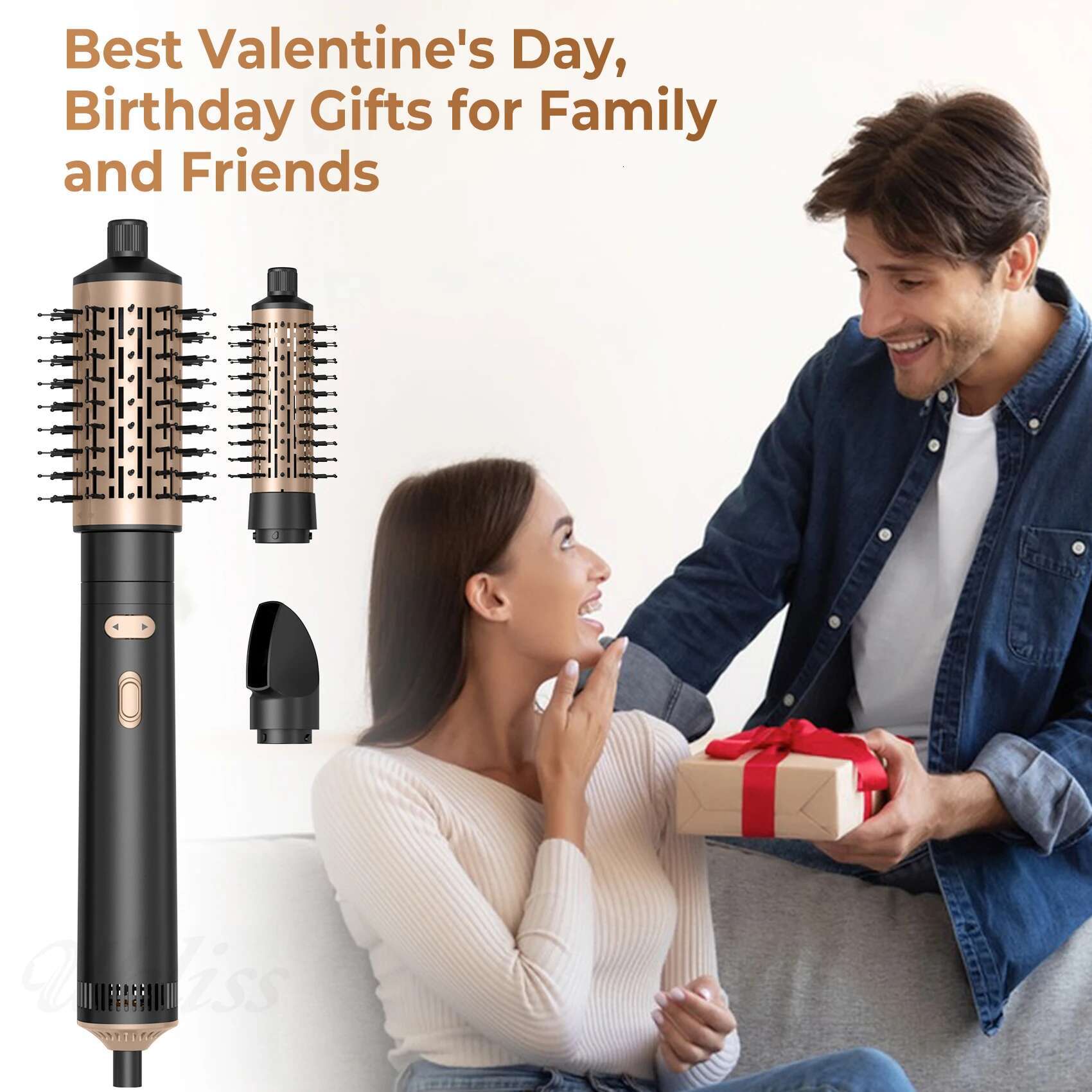 Round Hot Air Spin Set Auto Rotating Blow Dryer Brush for Straightening Drying Curg