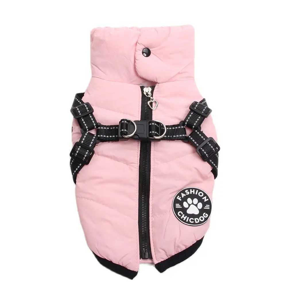 Dogs and Cats Coat Jacket Pet Vest Dog Pet Harness Zipper Design Puppy Warm Hoodies Clothes 4 ColoursXJ250109