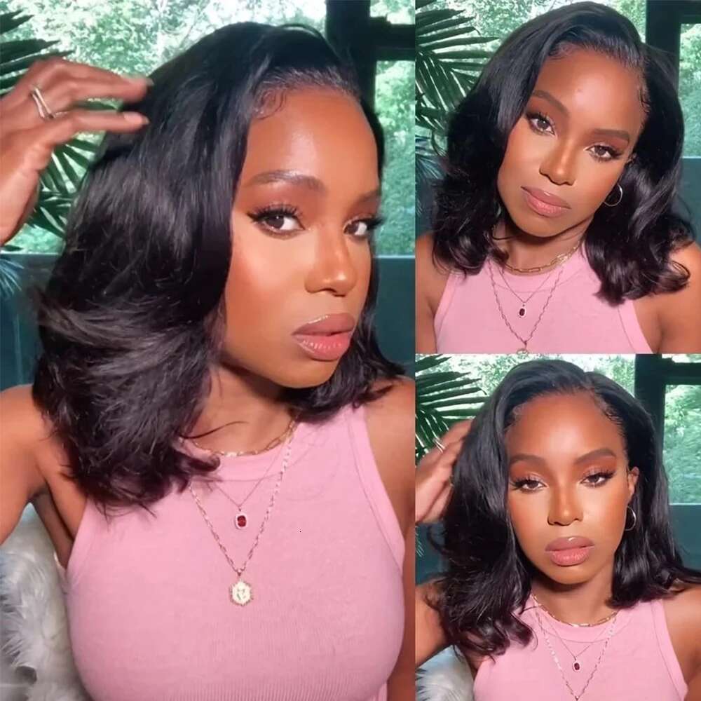 Body Wave Bob Front Wigs For Women HD Transparent Full Lace Frontal Wig Human Hair