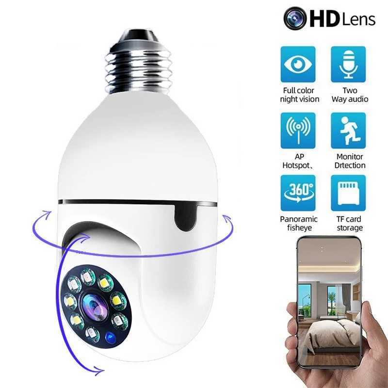 4G WiFi IP Camera E27 Light bulb Camera 3MP Wireless Baby Monitor AI Tracking Security Video Surveillance Pet Camera Intelligent Living Indoor X250110