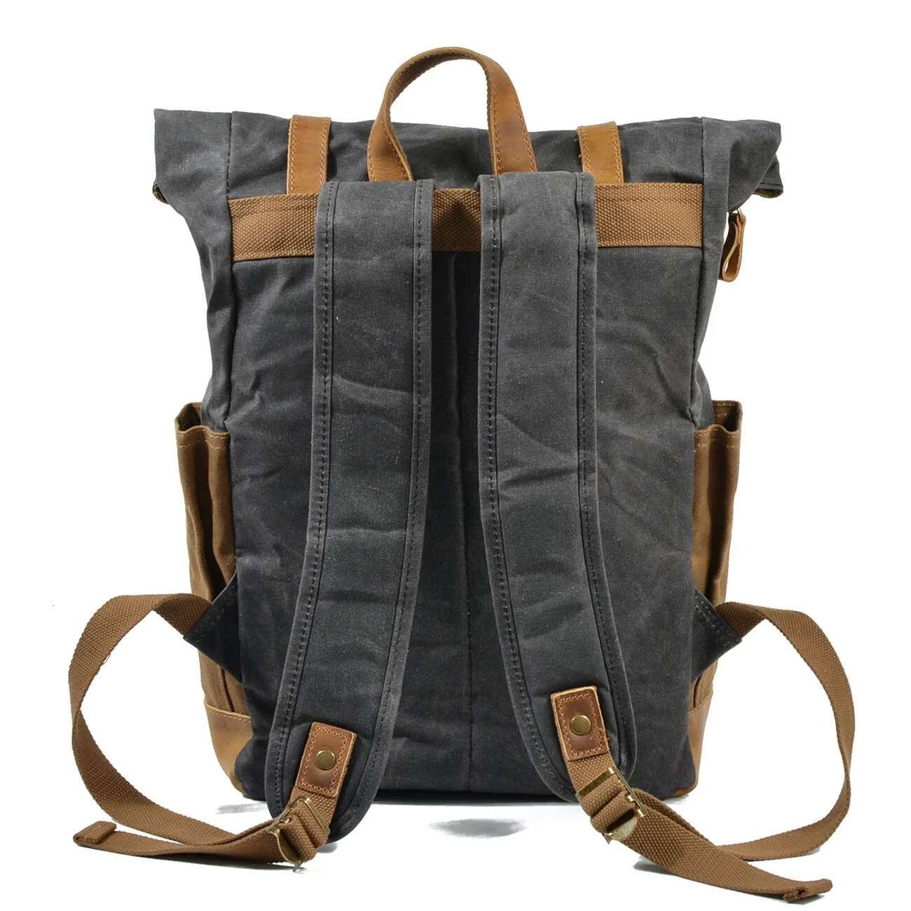 Vintage Hit Color Batik Canvas Waterproof Travel Backpack Computer Bag Large Capacity Outdoor Ladies Rucksack
