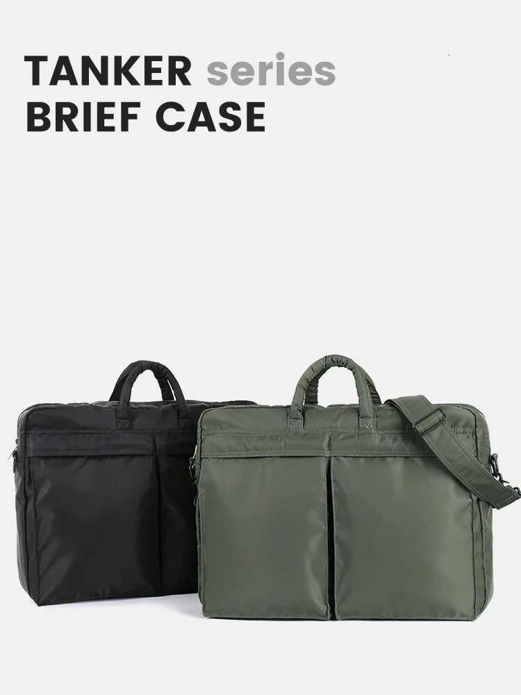 Japanese Style Large Capacity Briefcase Nylon Cloth Men Crossbody Bags Waterproof Messenger Fashion Handbag Bag