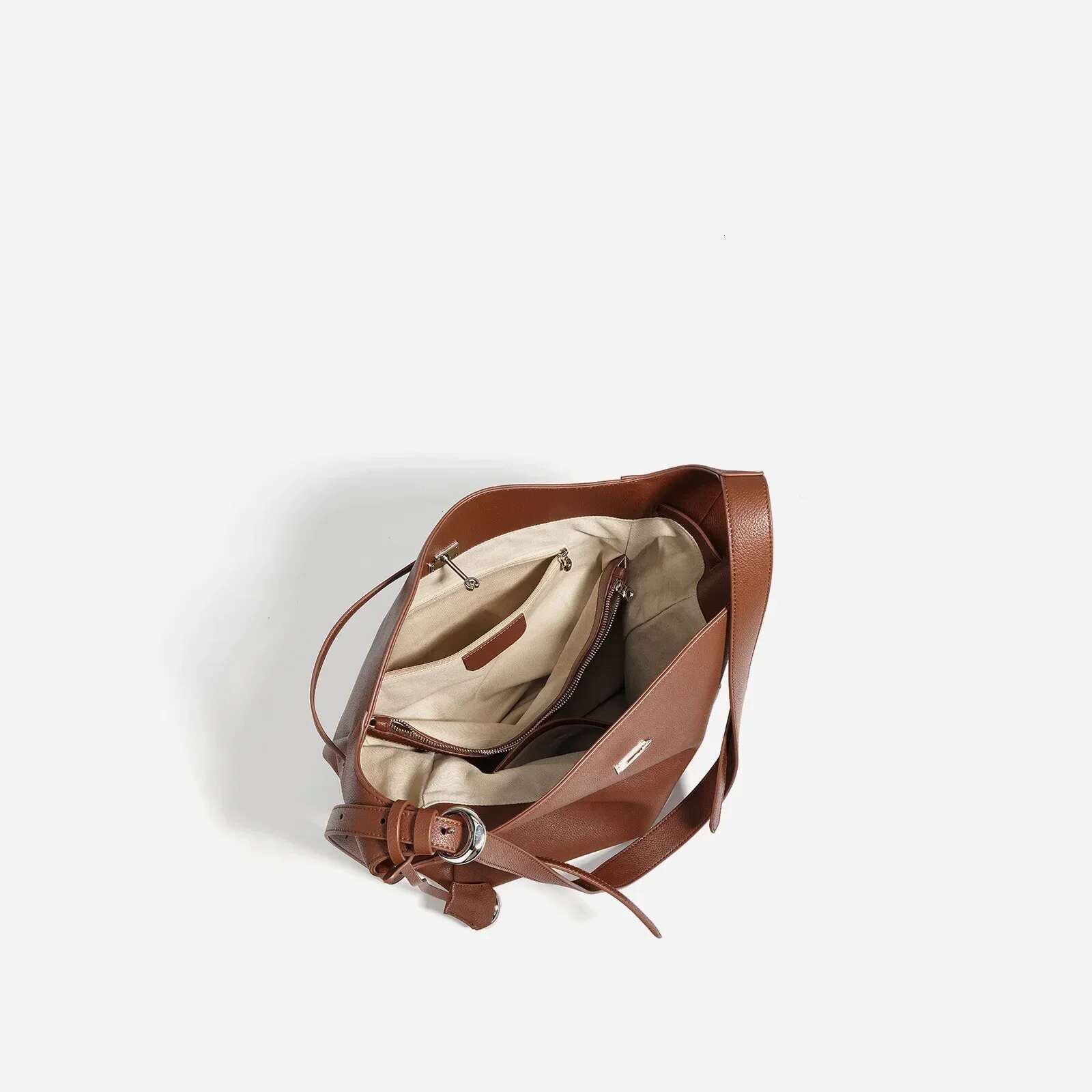 Genuine Leather Shoulder Handheld Large Underarm Fall Winter Designer Bucket Bag For Women New