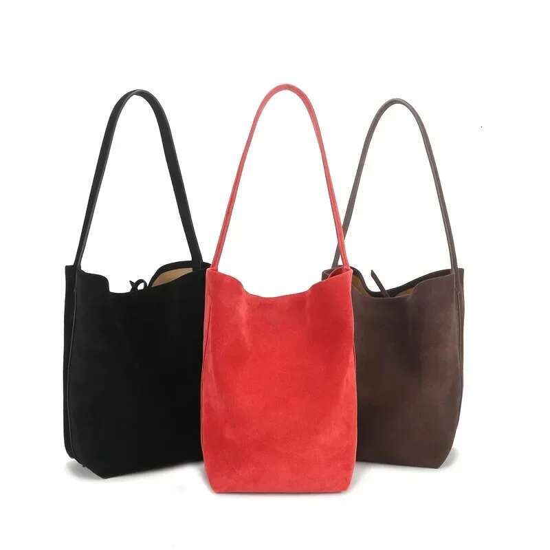 Chamois Tote Reverse Large Capacity Suede One Shoulder Bucket Bag 2025 Bag