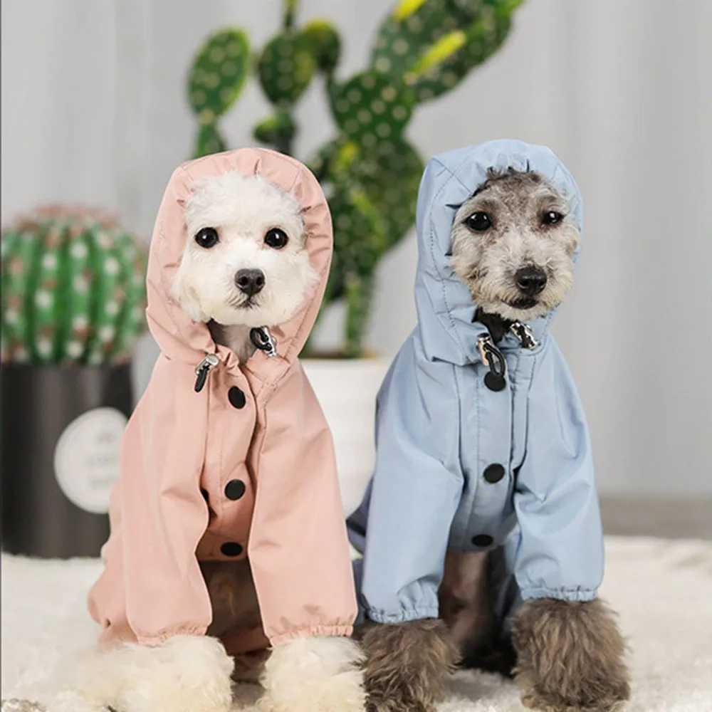 Waterproof Dog Clothes Reflective Dog Raincoat Soft Impermeable Polyester Jacket for Small Dogs Pet Puppy Outfits Perro AbrigoXJ250121
