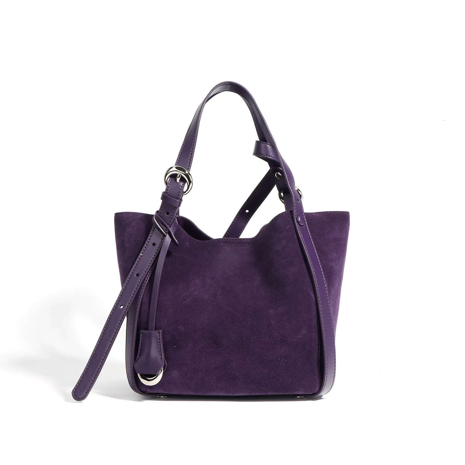 Womens Designer Bags - Chic Mini Suede Tote Handbag With Top Handle, Elegant Shoulder Bag For Winter Commuting