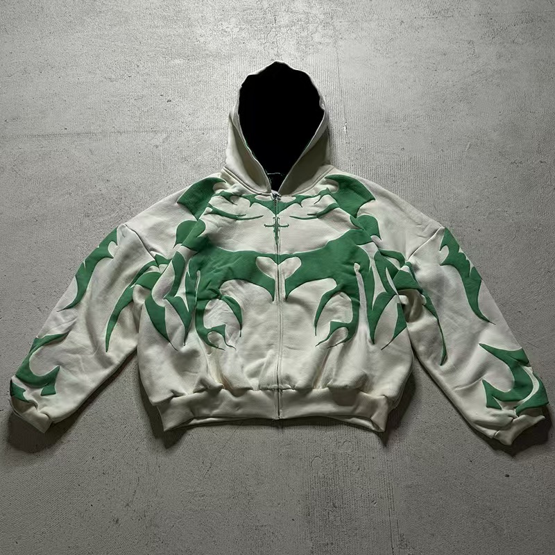 Big promotion Europe America autumn and winter styles for men women Y2K hoodie couple longsleeved skull coat traf sti#34543