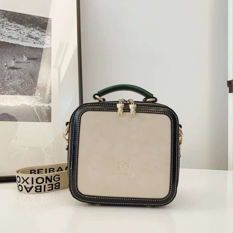 PU Leather Women's Casual Fashion Square Woman Messenger Small Shoulder Bag Crossbody Bags For Girls Handbags High Quality