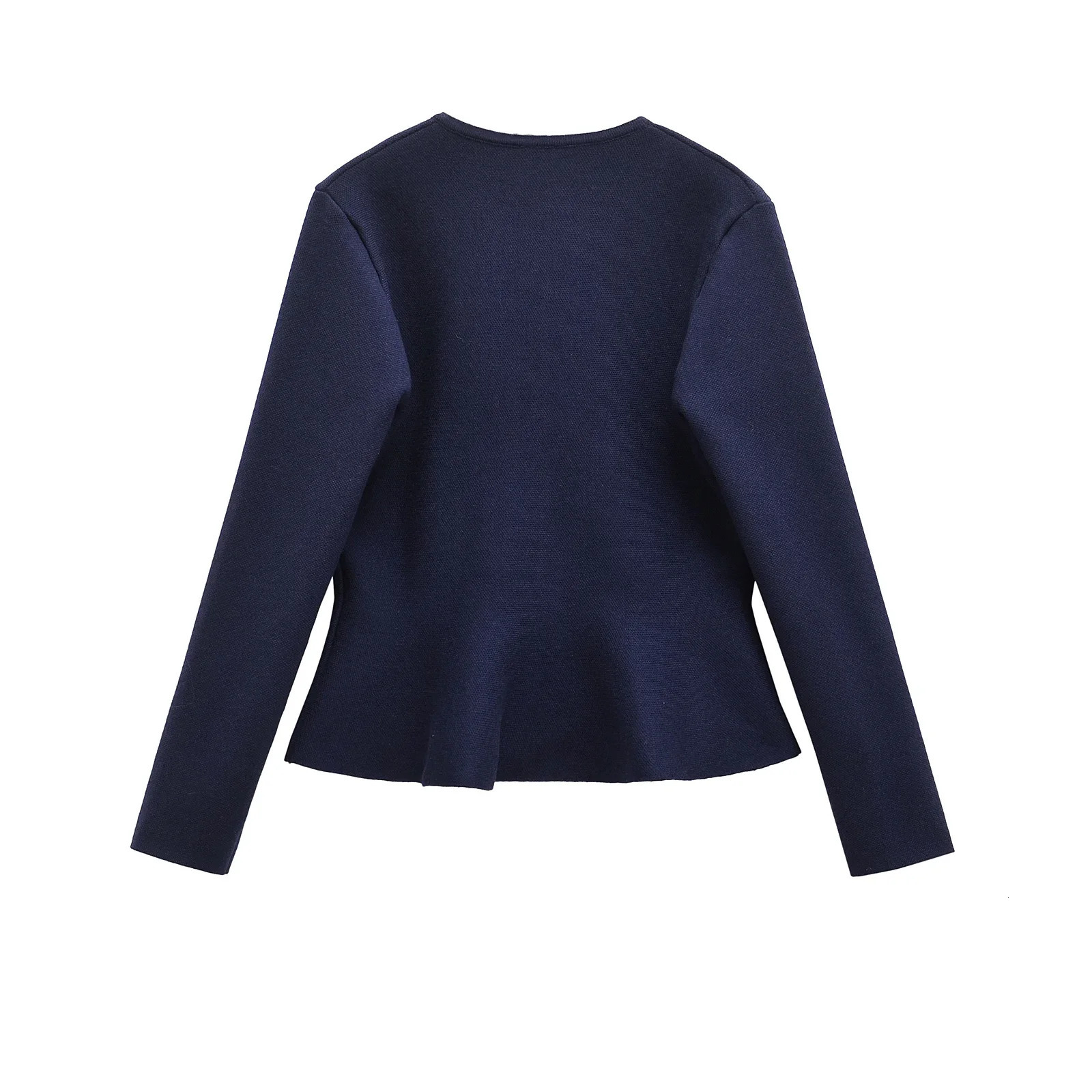 TRAF Women Short Skirt Style Hem Cardigan Clothing Button Top Autumn Casual Sweaters Female 9598241 250108