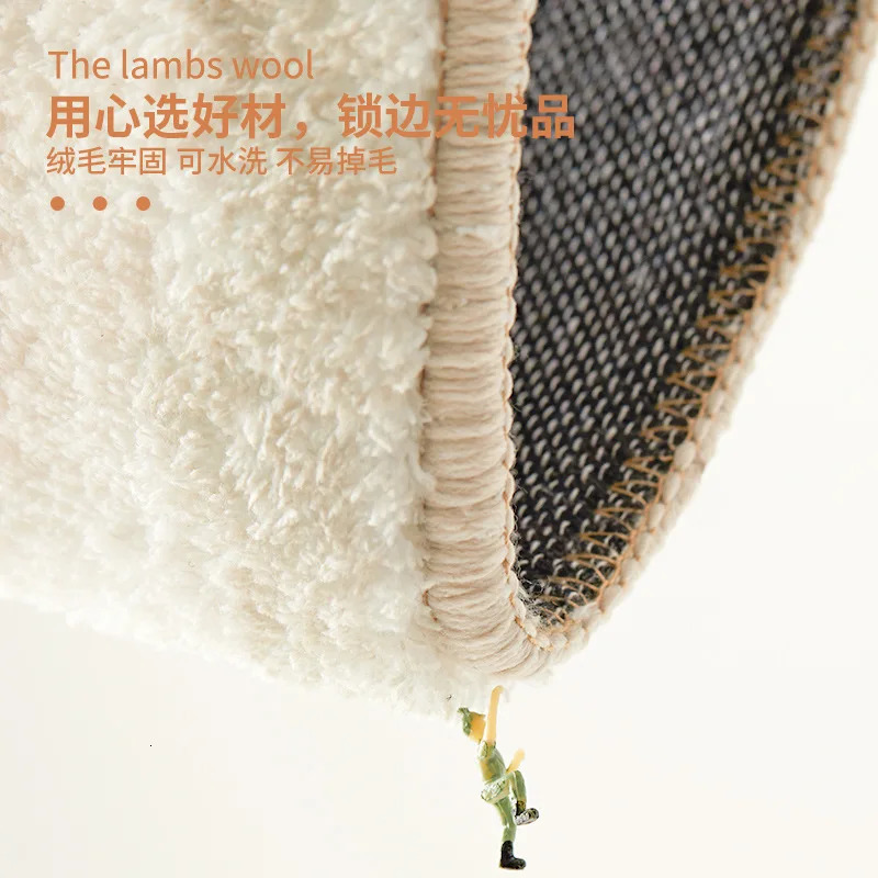 Valentines Day Bedside Long Carpet Cartoon Fluffy Rug for Bath Non-slip Living Room Floor Mat Entrance Doormat Rugs 110 H260226