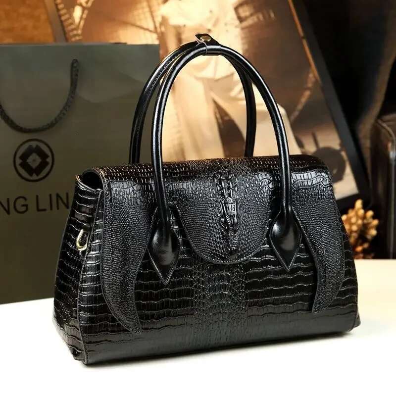 2024 New Fashion Alligator Women Handbags European Designer Pu Leather Shoulder Bags Female Girl Brand Crossbody Bag