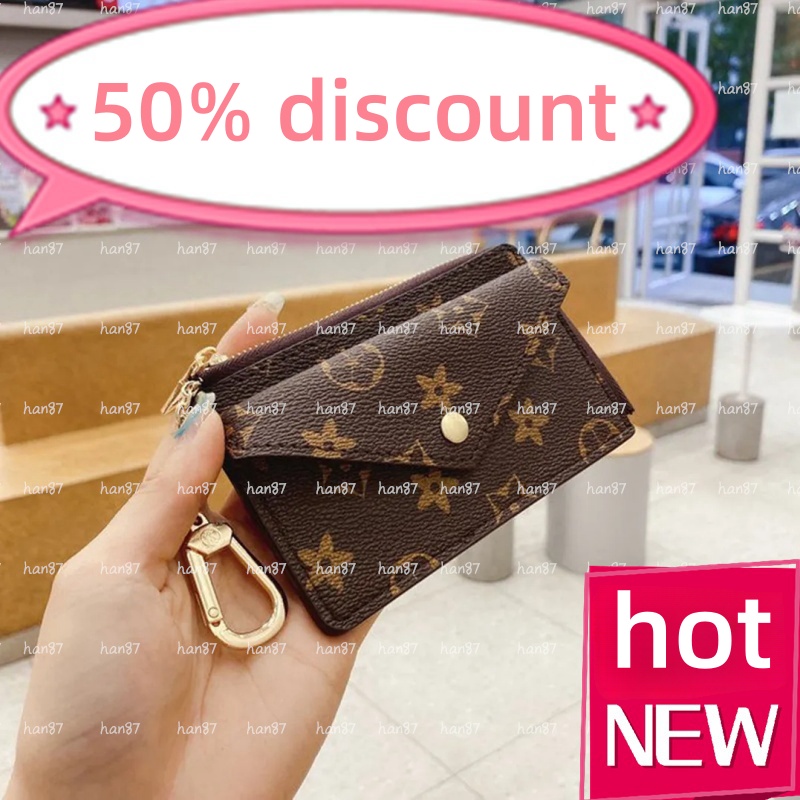 M69431 WALLET CARD HOLDER RECTO VERSO Designer leather Fashion Men Women Mini Zippy Organizer Wallet Coin Purse bag Belt Charm Key Pouch Luxurys Purse
