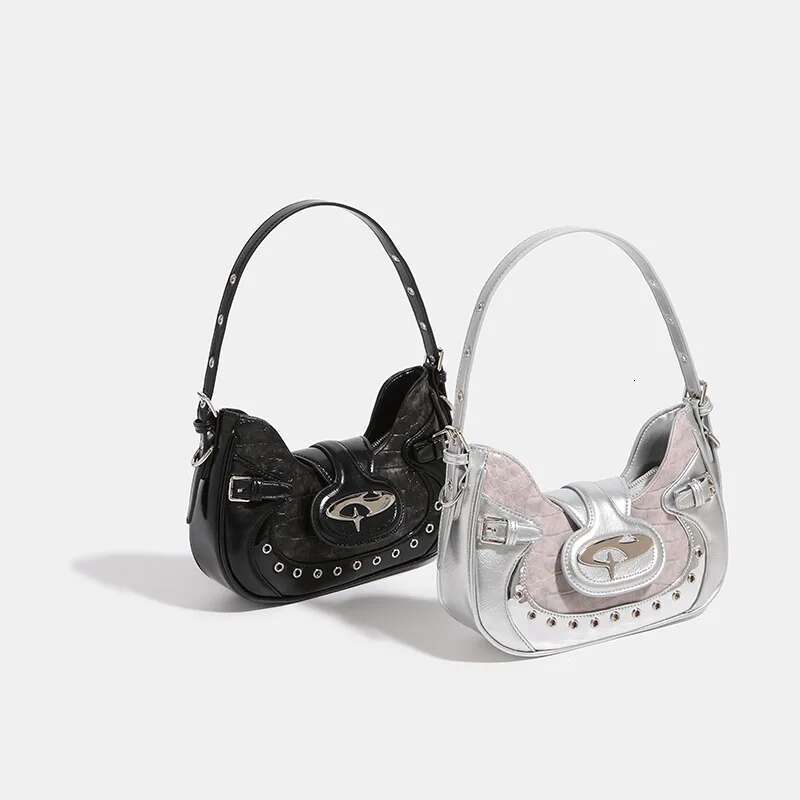 Millennium Spicy Girl Motorcycle Female Crowd Design Underarm Single Shoulder Handheld Crossbody Bag