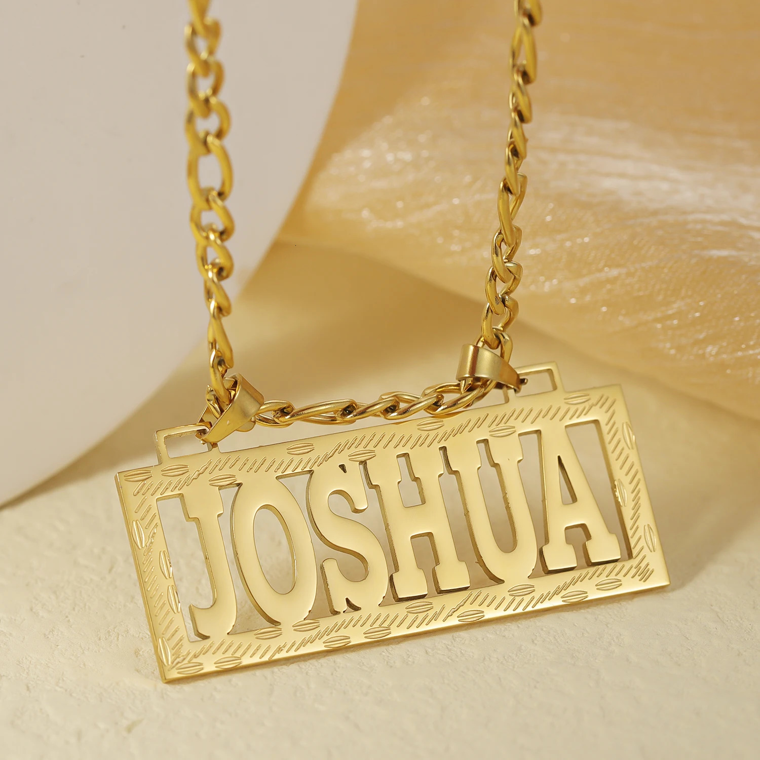 Custom Name Necklace For Women 18K Gold Plated Stainless Steel Jewelry Personalized Pendant Gifts Her 250109