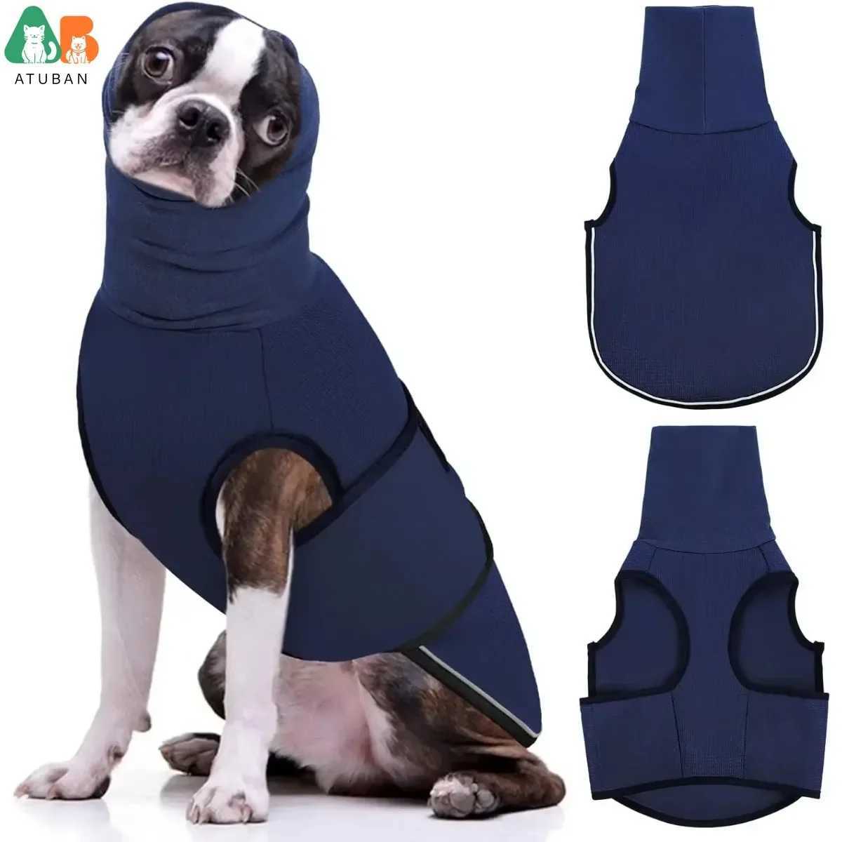 Dog Anxiety VestThunder Jacket for Large Dog Calming Jacket with Hoodie Dog Anxiety Jacket for FireworksDog Hoodies for NoiseXJ250109