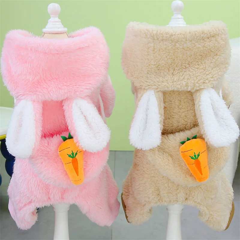 Winter Warm Fleece Pet Dog Jumpsuit for Small Medium Dogs Puppy Cat Pajamas Coat Chihuahua Clothes Pets Costume Yorkie OutfitsXJ250109