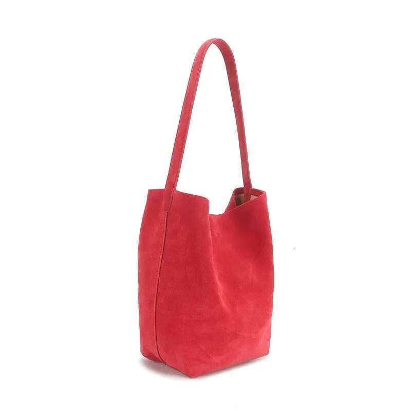 Chamois Tote Reverse Large Capacity Suede One Shoulder Bucket Bag 2025 Bag