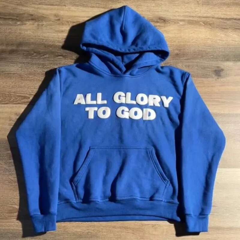 American Fashion Trend Letter 3D Foam Women Street Y2K New Hip Hop Retro Joker Loose Sweatshirt Unisex Casual Punk Hoodie