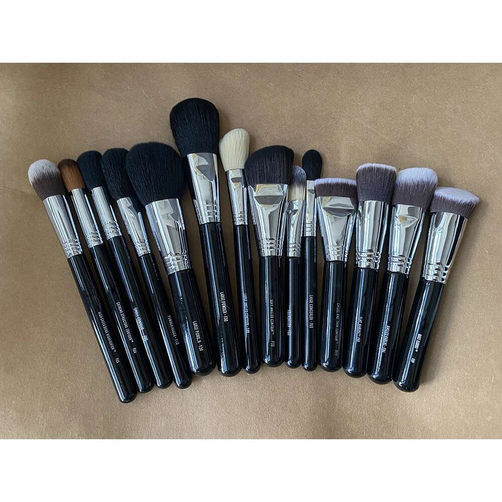 Makeup Brushes Face & Eye Set for Powder Blush Contour Highlighter Concealer Kabuki Synthetic Hair