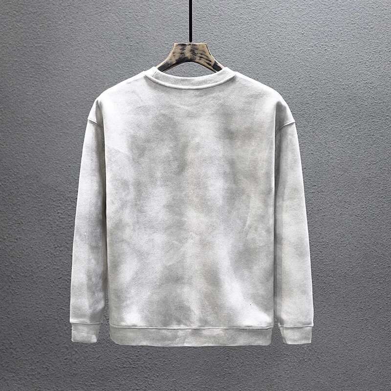 Autumn Winter Long Sleeved Hoodie For Men, Loose And Versatile, Street Trend Round Neck Casual Thick Base Coat Top