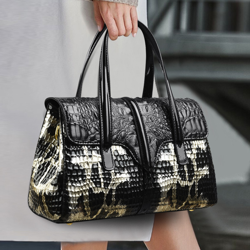 Free Shipping Free Shipping High-quality Designer Women's Shoulder Crocodile Pattern Outdoor Wallet Tote Bag Large Capacity Handbag