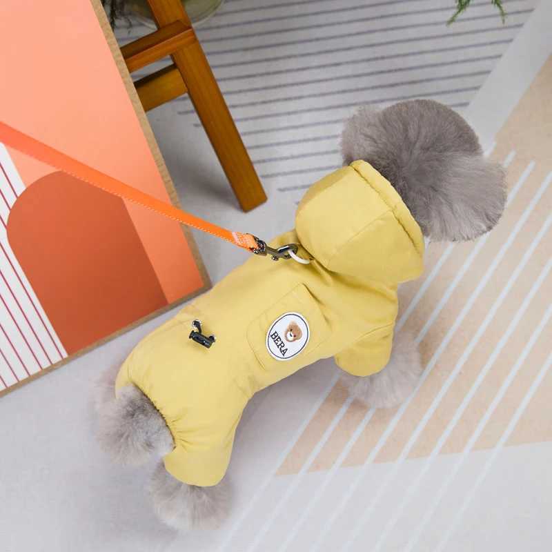 Winter Dog Overalls Windproof Warm Pet Jumpsuits Cotton Clothes for Small Dogs Poodle Maltese Coat French Bulldog Puppy OnesiesXJ250109