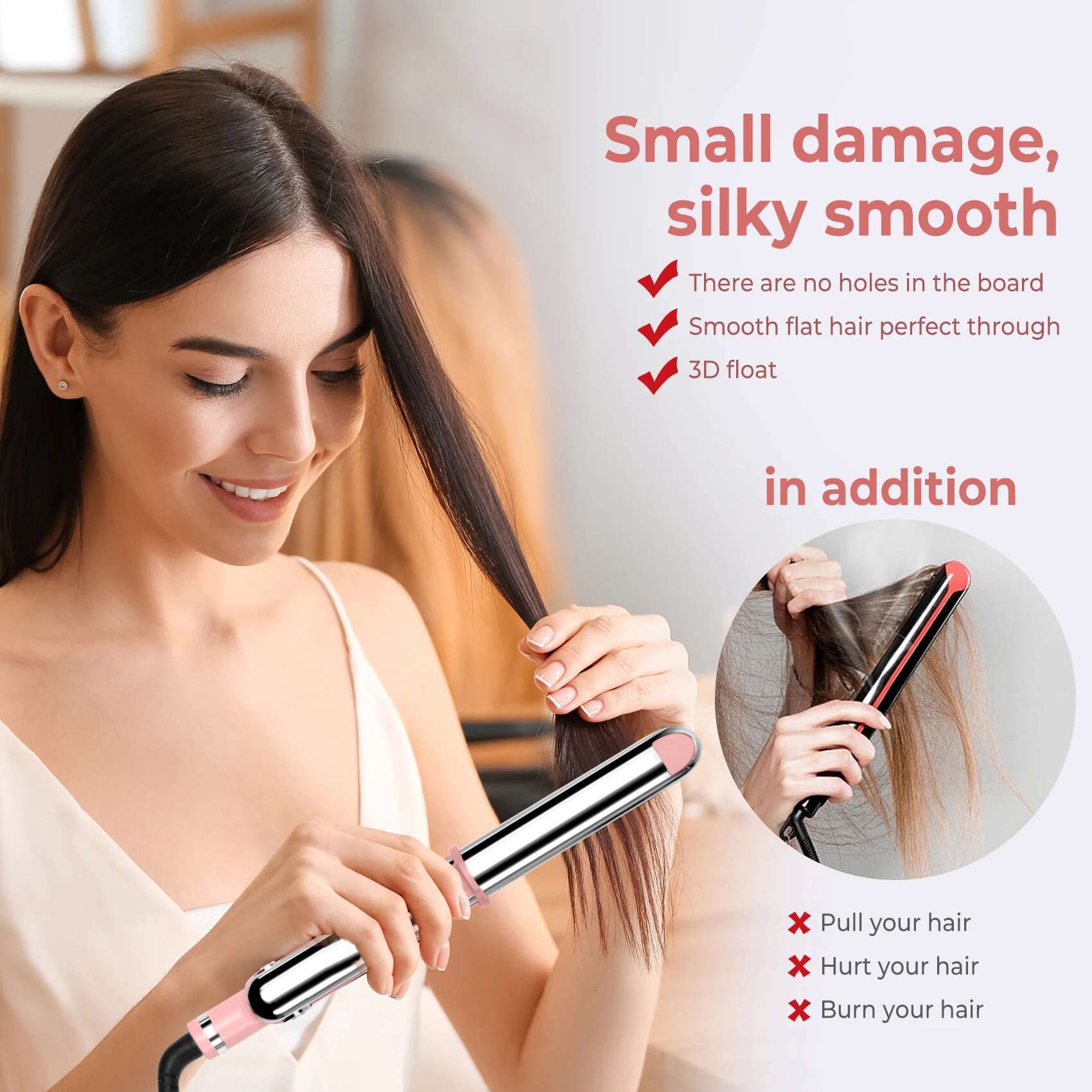 Straighteners Professional Flat Iron Titanium Ionic Straightening Fast Heating Tools Hair Straightener Curler