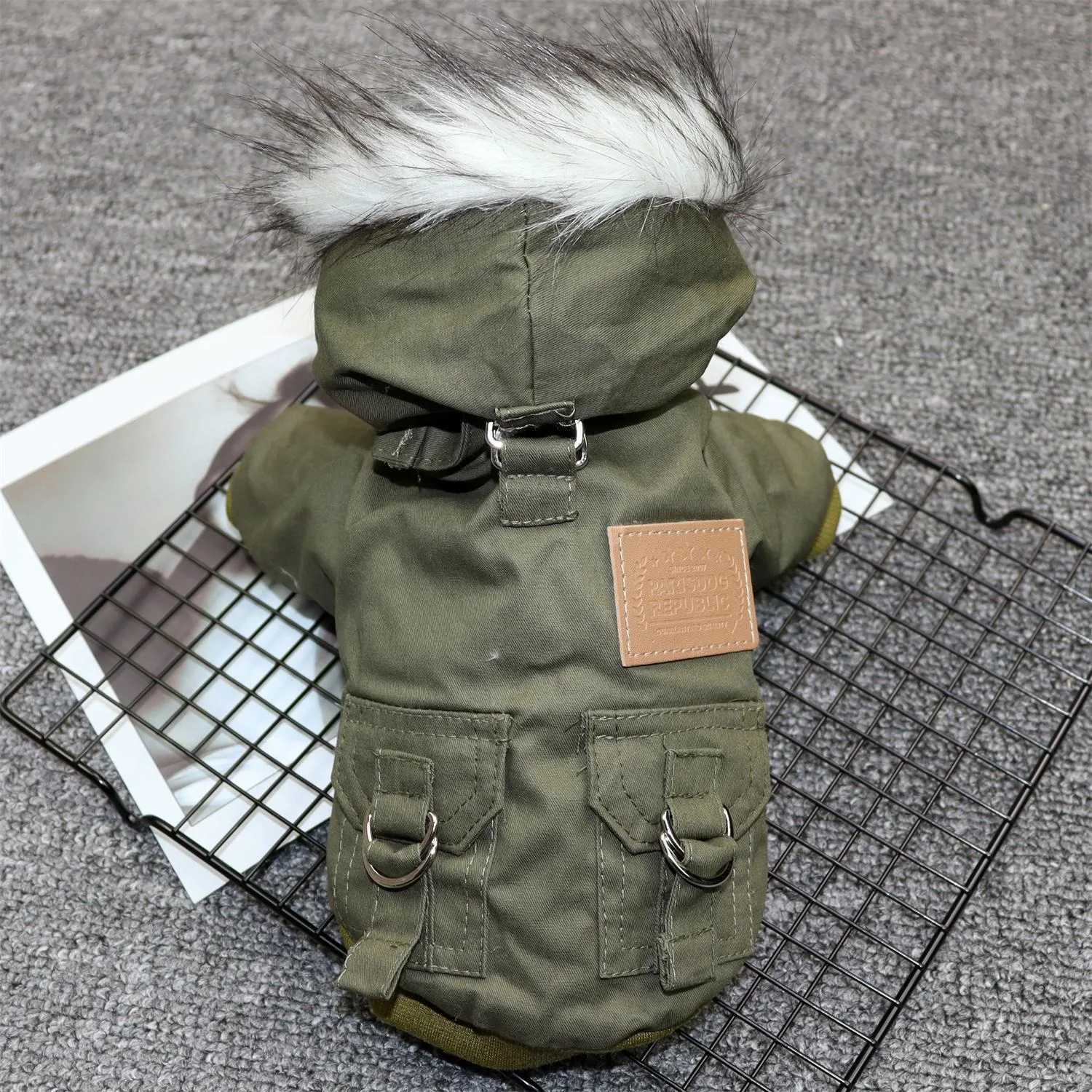 Dog Pet Winter Thickened Hiking Coat With Hooded Coat Soft And Comfortable Dog Coat Jacket Outdoor Sports Pet ClothingXJ250109