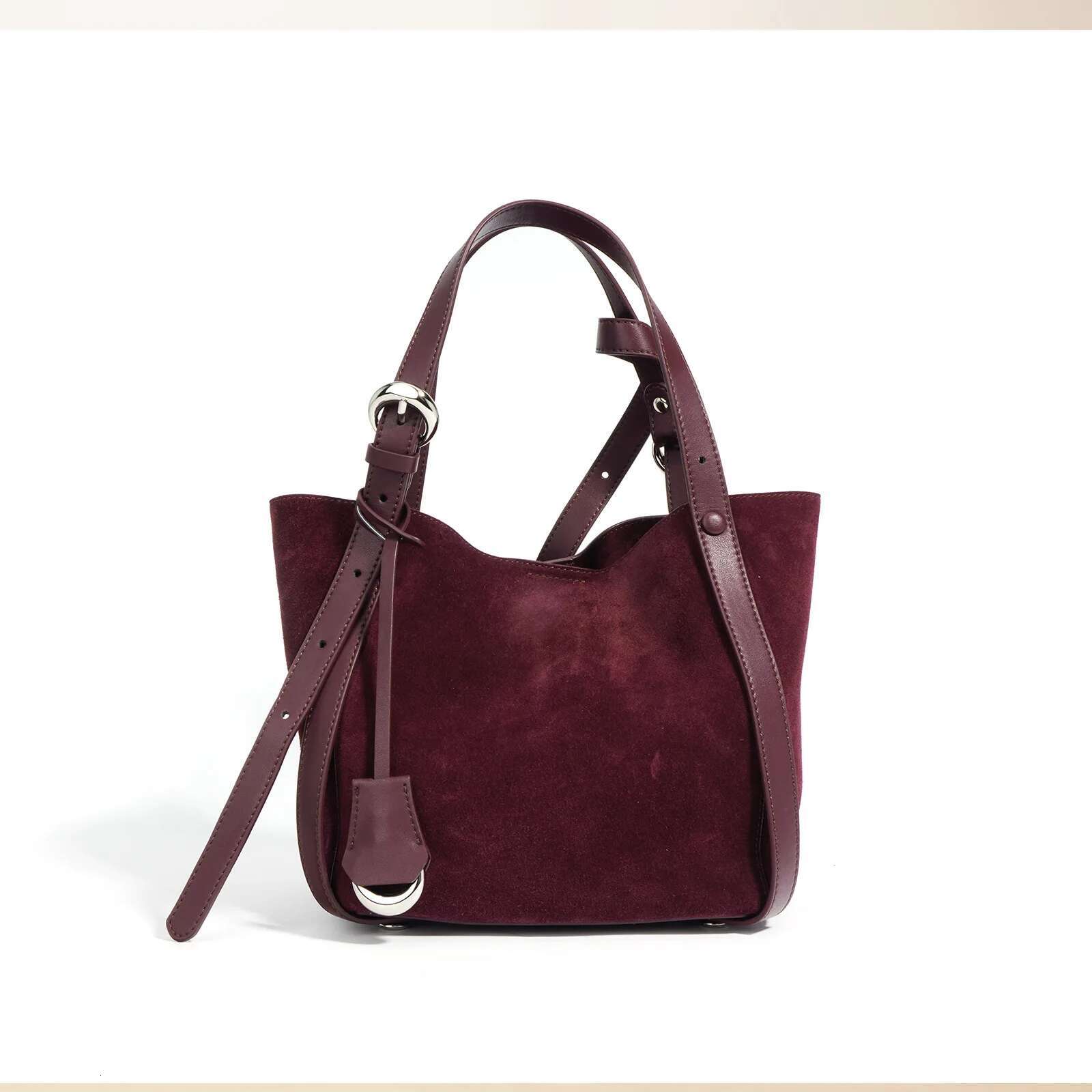 Womens Designer Bags - Chic Mini Suede Tote Handbag With Top Handle, Elegant Shoulder Bag For Winter Commuting