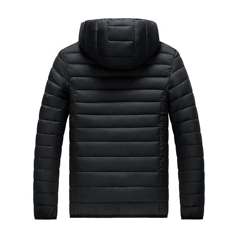 8XL Men Autumn Winter Warm Waterproof Parkas Jacket Coat Mens Hooded Casual Outwear Detachable Hat Outfits Male 250107