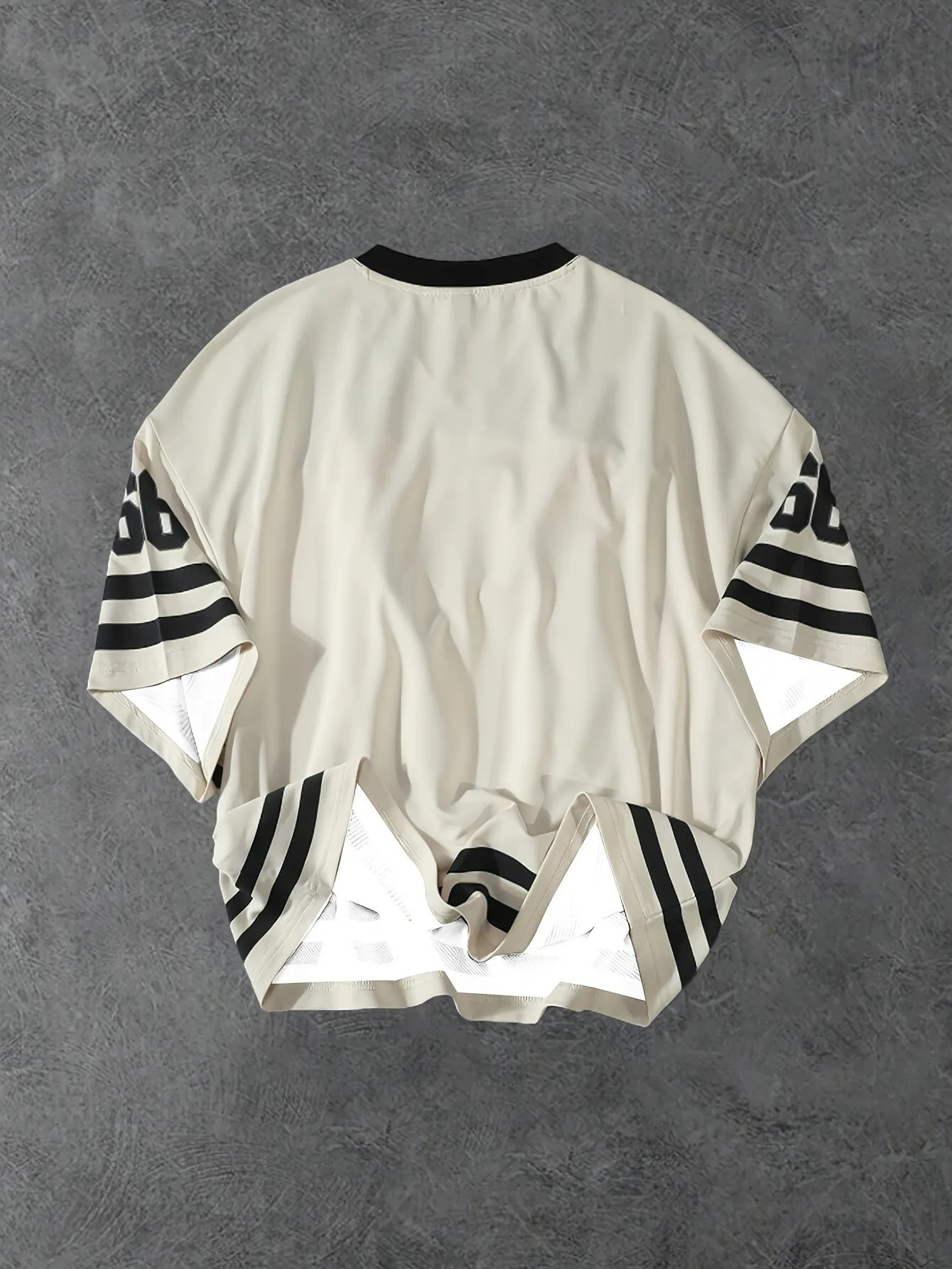 Mens Casual Crew Neck TShirt Chicago Alphabet Printed Pattern Polyester Pullover For Summer Daily Outdoor Street Wear Clothing 250106