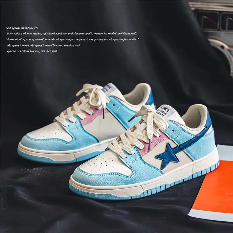 Autumn Men Casual Trend Mixed Colors Star Running Sport Ten ni s Shoes Basketball Trainers Walki ng Jog ging Sneakers