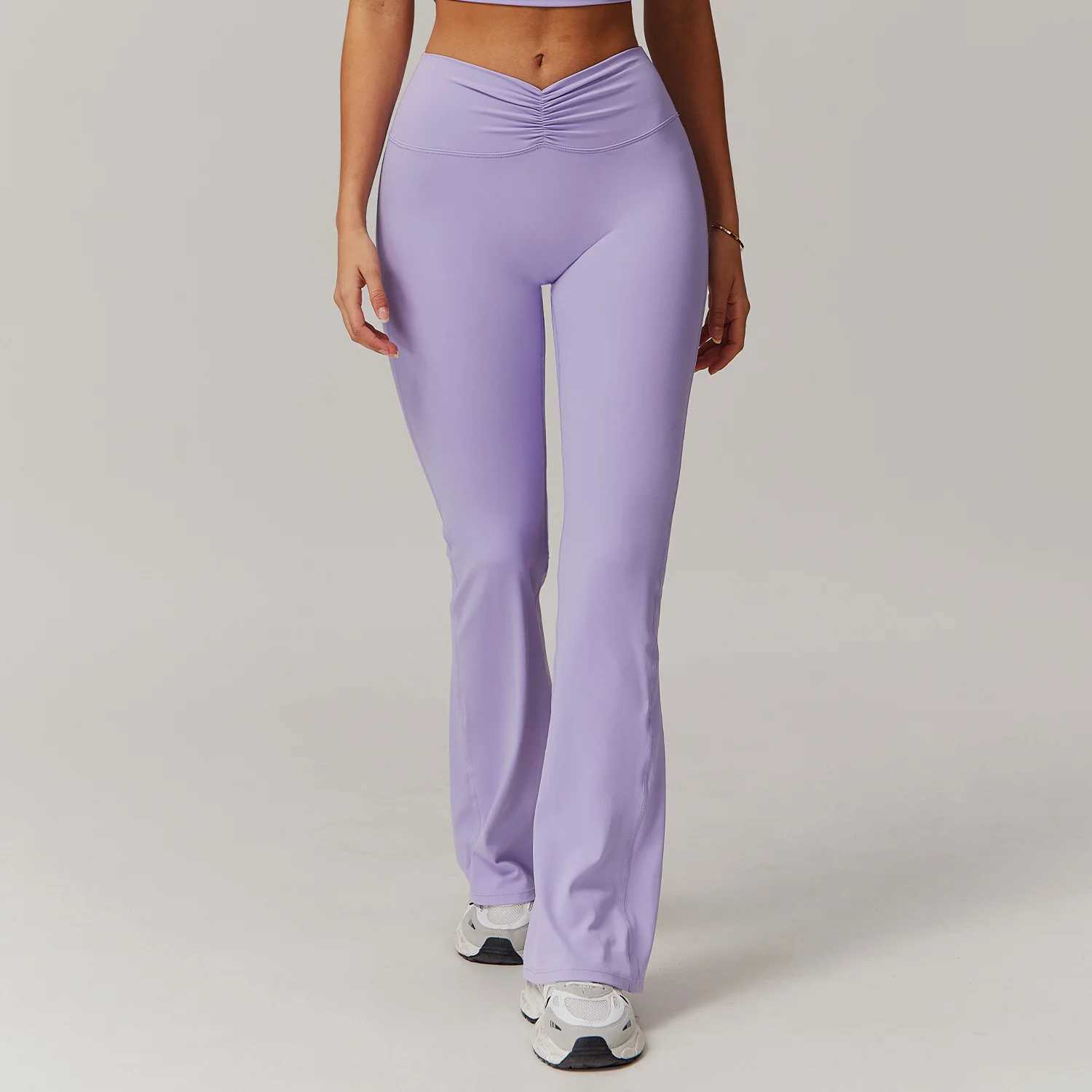 Womens Yoga Pants Gym Running Exercise Pants Leggings High Stretchy Butt Lifting Breathable Sports Pants bell-bottoms Leggings2XJ250109