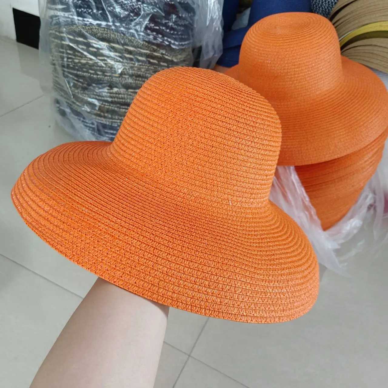 Mticolor Hat 2023 New Wens Summer Sun Hat Folding Beach Hat Big brim Travel Sunscreen Hepburn Sun Hat X250109