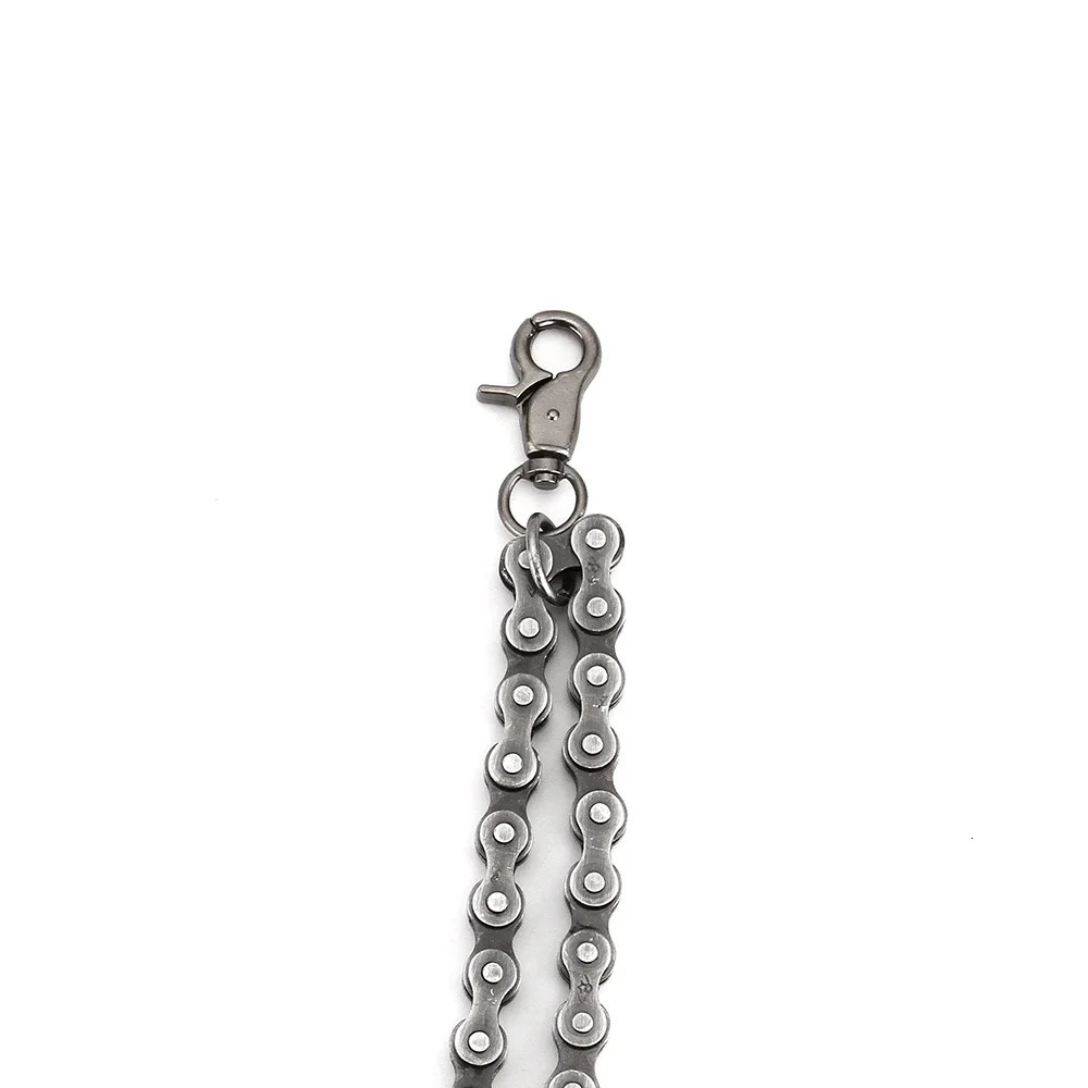 Mens Keychain Wallet Rock Hip Hop Street Punk Electroplated Rivet Pant Chain DR82 250107