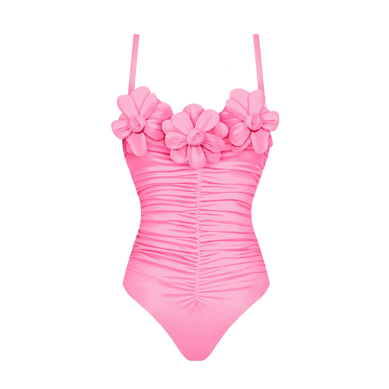 Black White Flower Bikini Set With Cover Up y Woman Swimsuit Sexy Swimwear High Waist Biquini Pink Bathsuit Beach Outfit 250108