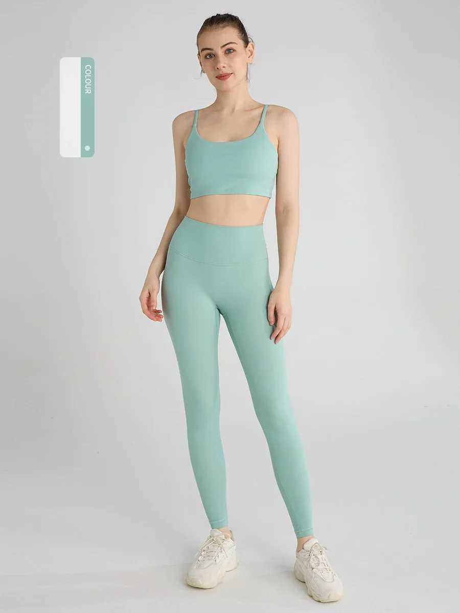 2 Pieces Yoga Suit Women Sexy Tight-Fitting Fitness Sports Set Gym Bra Elasticity High Waist Leggings Female Athletic WearXJ250109