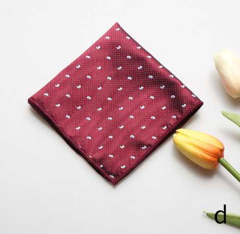 2022 New England vintage pattern pocket square men's suit pocket scarf handkerchief scarf Korean dress chest scarf