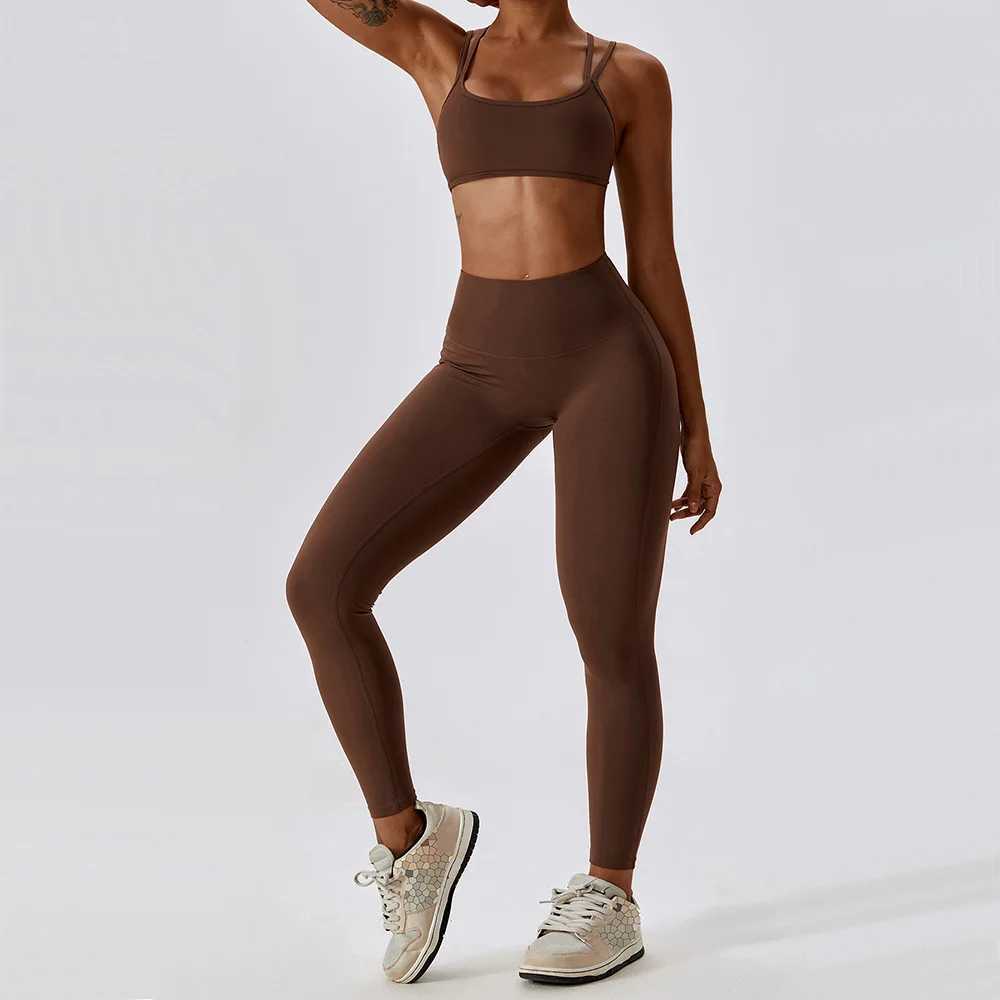 Yoga Clothing Sets Women Athletic Wear High Waist Leggings And Top Two Piece Set Seamless Gym Tracksuit Fitness Workout OutfitsXJ250109