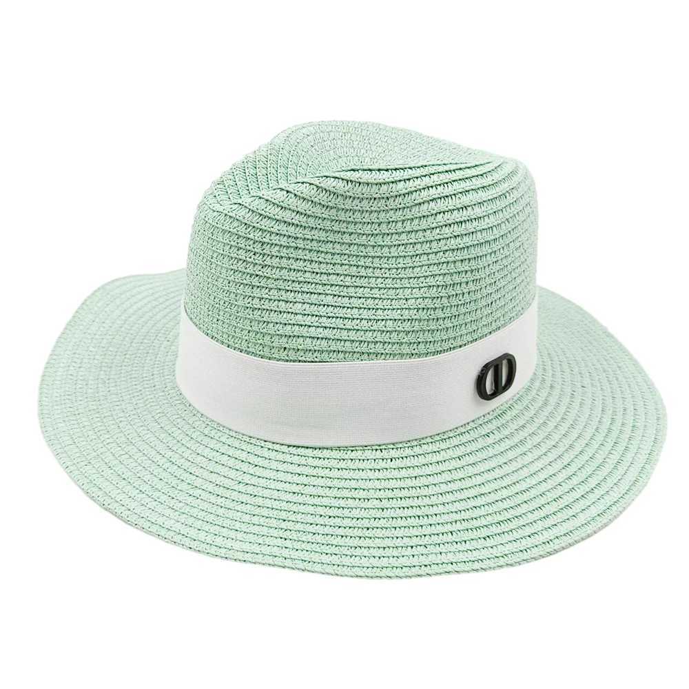 HatPanama Jazz Hat New Summer Wens Hat Outdoor Straw Hat Sun Protection Beach Hat Neutral Straw Hat X250109