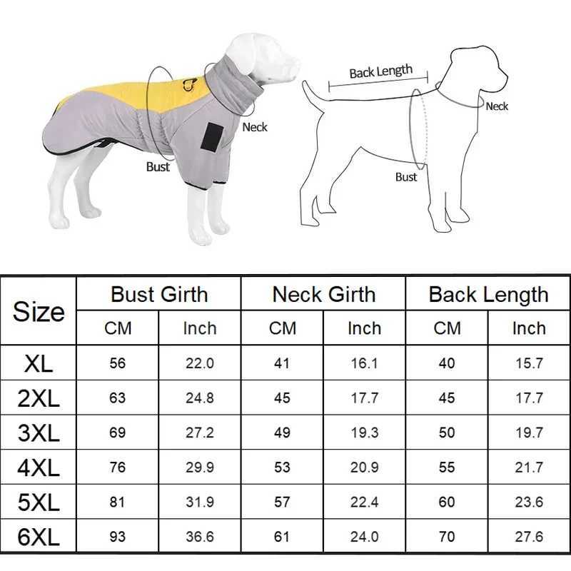 Big Dog Jacket Winter Warm Dog Clothes for Medium Large Dogs Waterproof Pet Coat Labrador Costume Golden Retriever Vest OverallsXJ250109
