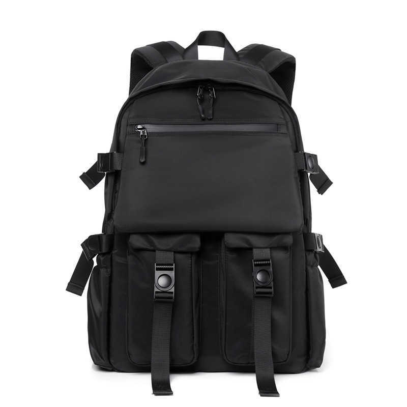 Large capacity backpack, student backpack, middle school student, high school student, college student, trendy brand, fashionable travel bag 250110